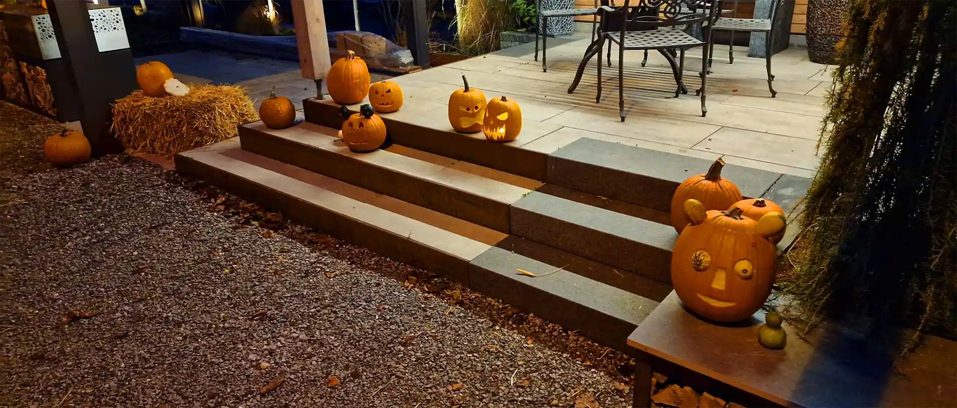 kuerbis-dankesseite Gartenbeleuchtung Kugel